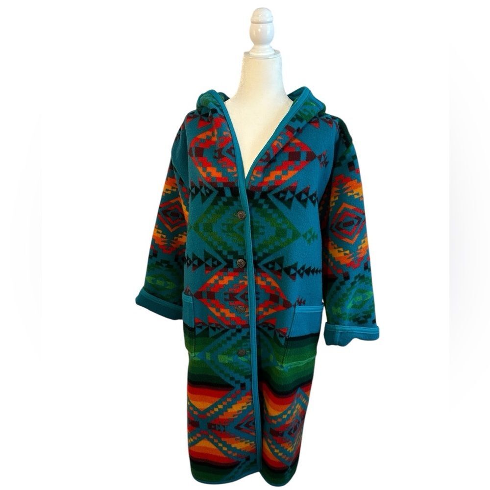 Vintage Beaver State Pendleton Woolen Mills Chief Yakima Nation Blanket Coat L